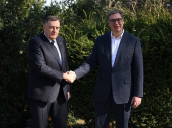 Dodik: Puna podrška Vučiću; Najrigoroznije mjere protiv onih koji skrnave Skupštinu